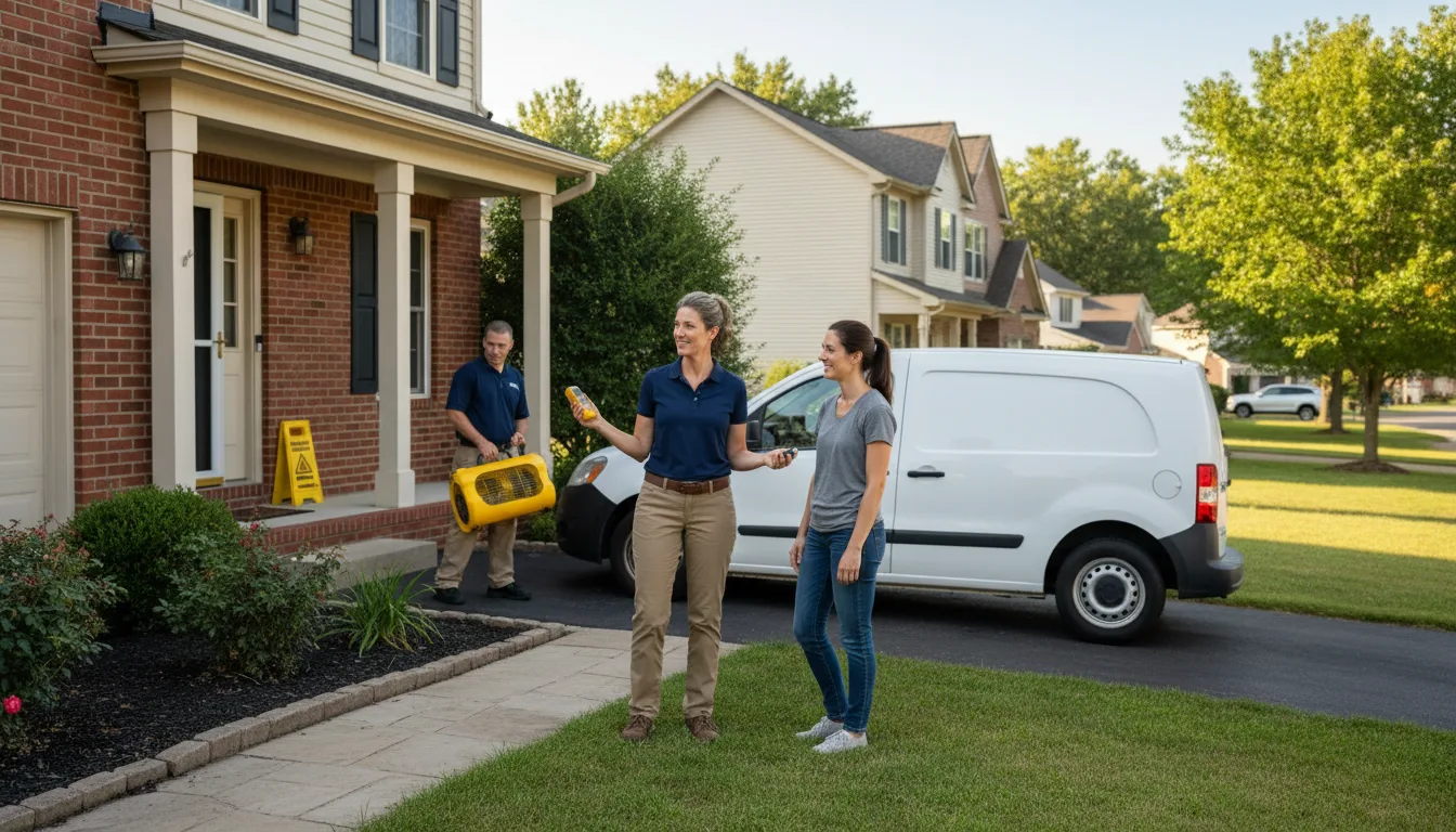 Residential water damage restoration in Tome, NM